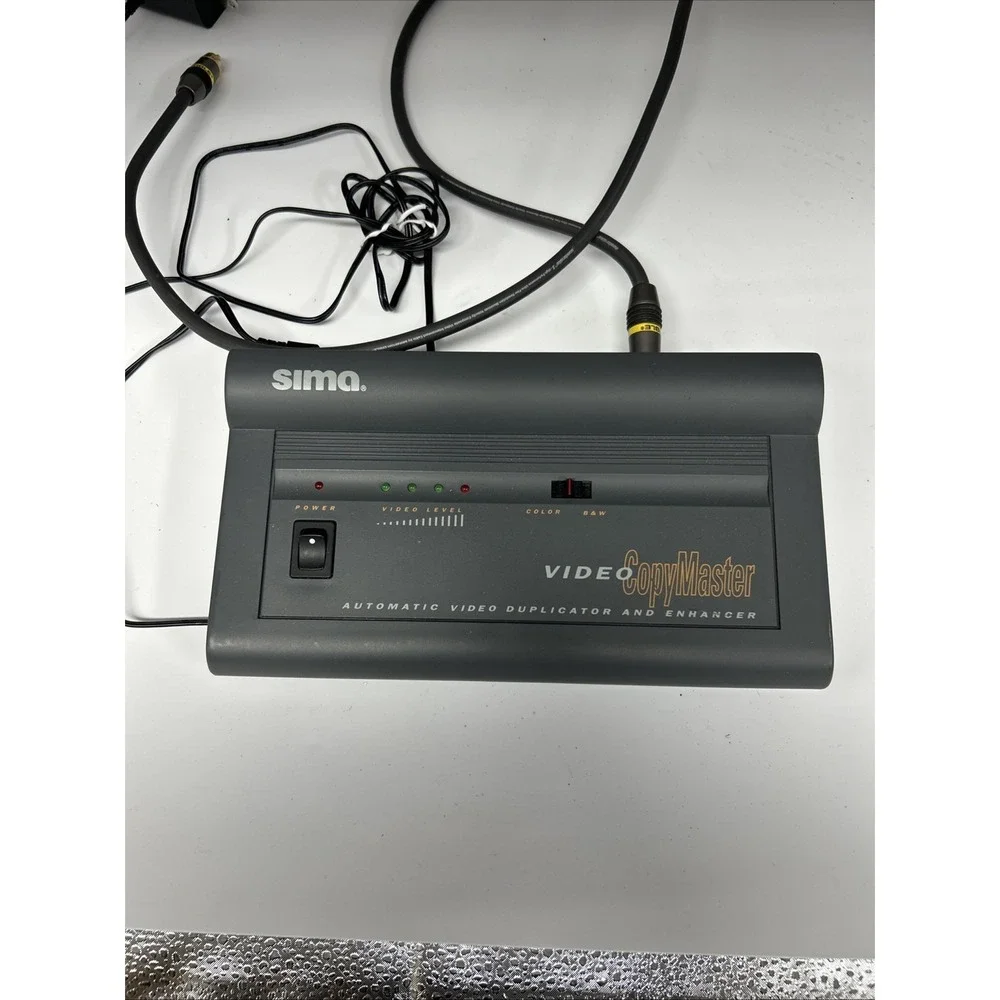 SIMA SED-CM VIDEO COPYMASTER ENHANCER DUPLICATOR W/AC CORD USED
